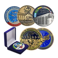 Metalllogotyp Souvenir Challenge Coin