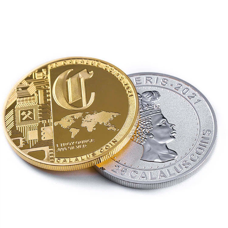 Souvenirsamling Minnesmynt för metall guldutmaning